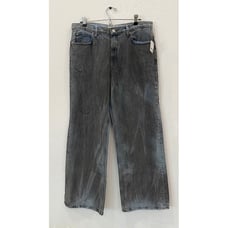 Free People We The Free Tinsley Baggy High-Rise Grey Wash Jeans Size 31 S NEW