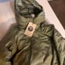The Group by Babaton Explore Parka Gunmetal Green Color Size Small Long