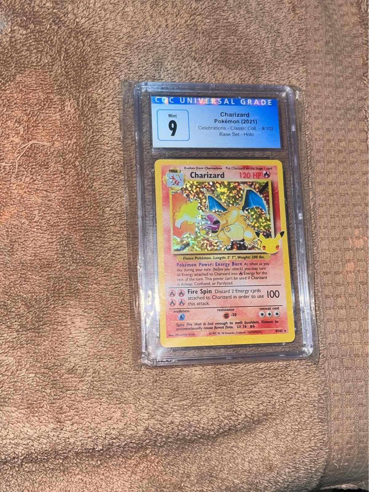 Pokemon Charizard graded