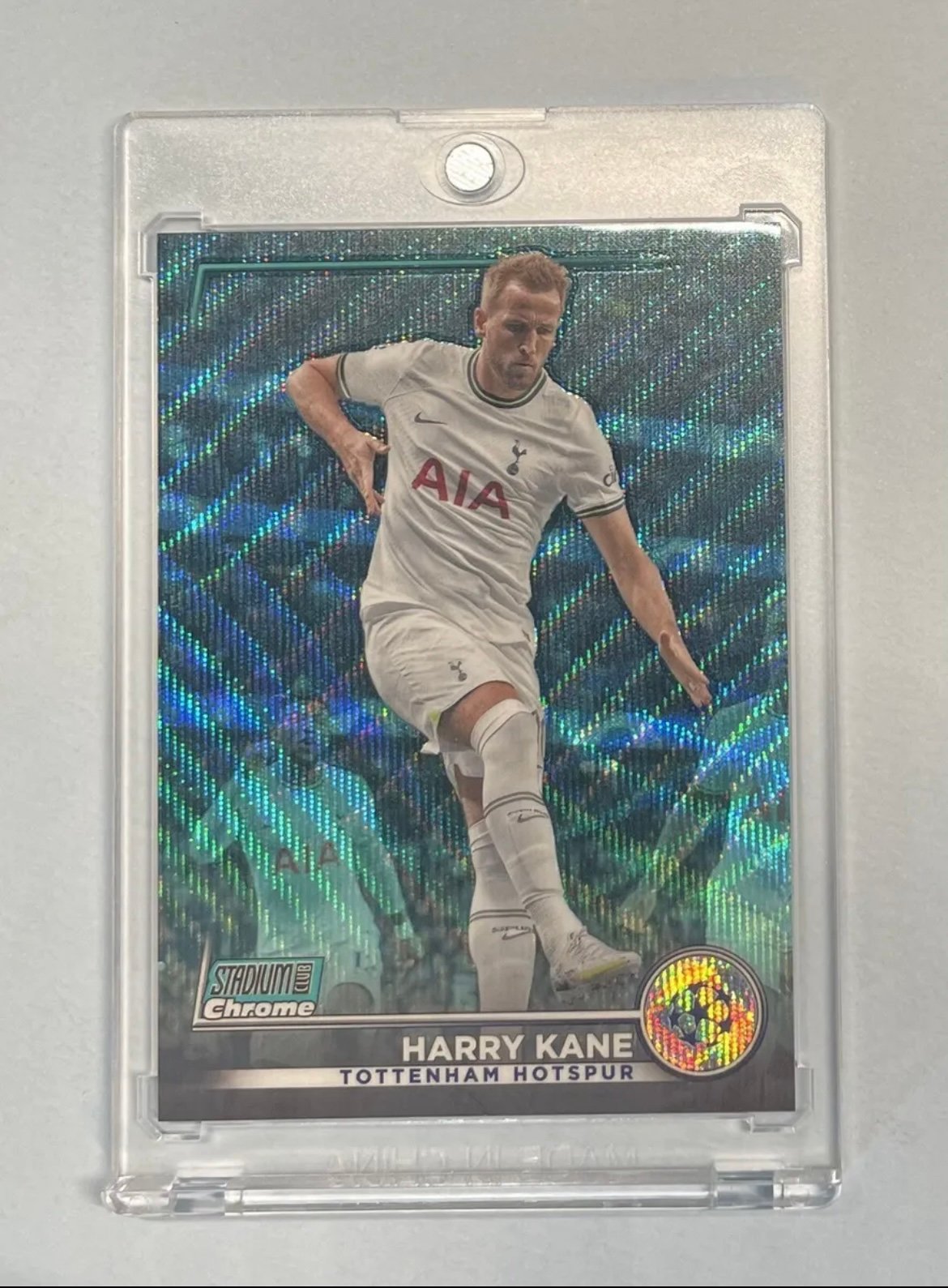 2023 TOPPS STADIUM CLUB CHROME HARRY KANE AQUA WAVE /275 BAYERN MUNICH