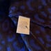 Milly Sweater M Textured Cheetah Print Soft Royal Blue Black Medium Mock Neck