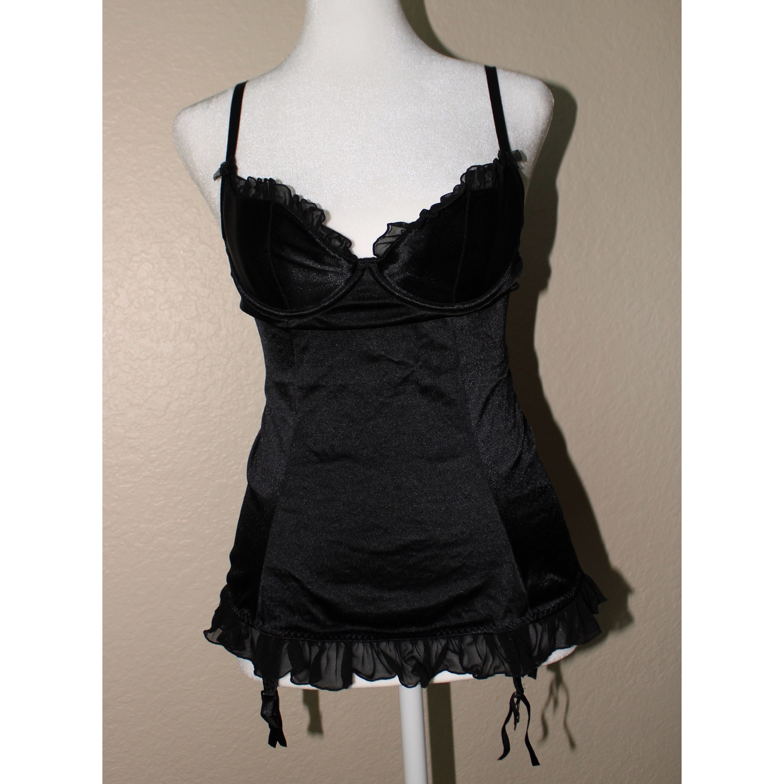 Victorias Secret Y2K Sexy Little Things Silky Bustier Lingerie Size 34B