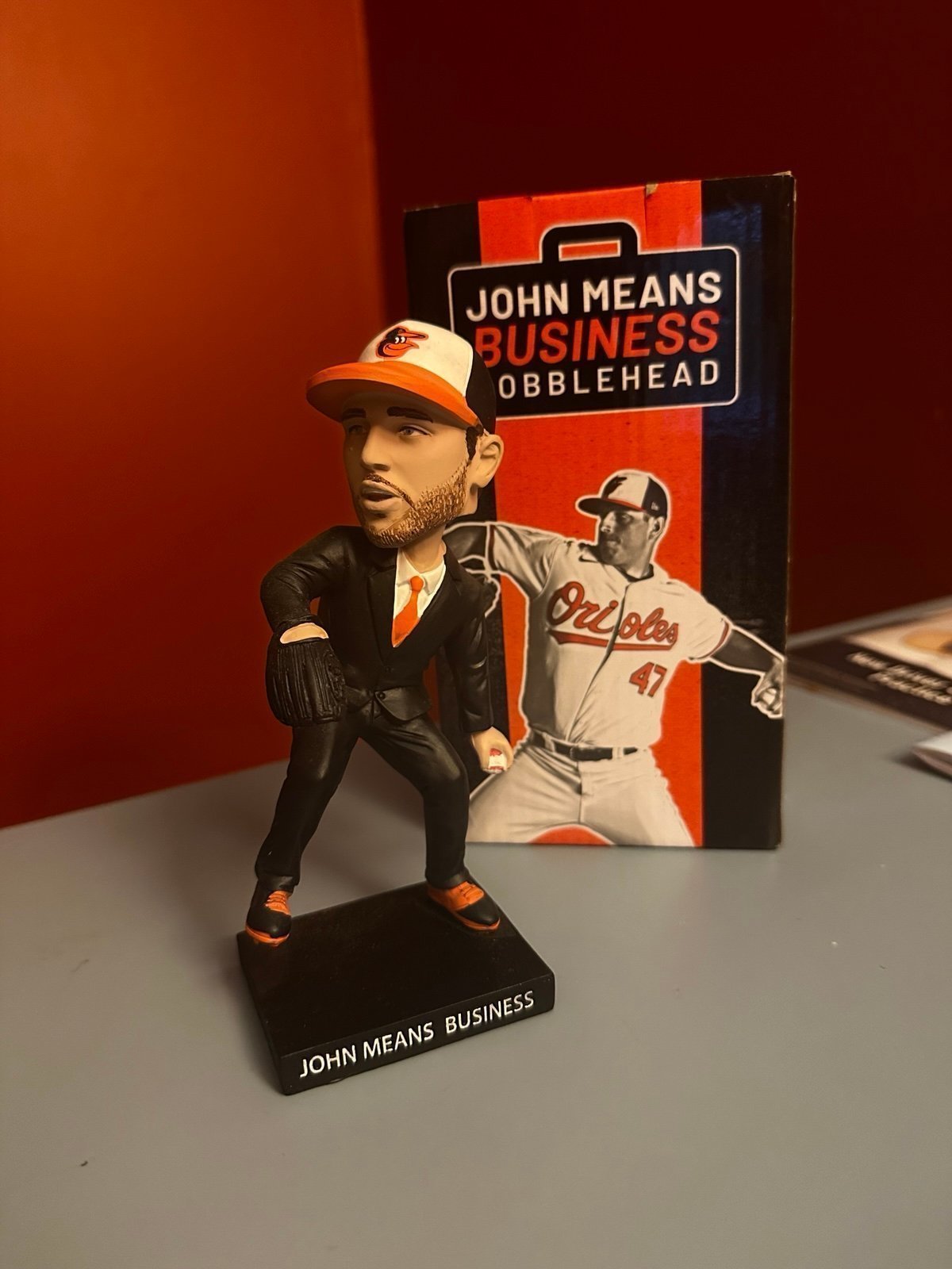 John Means business Bobblehead