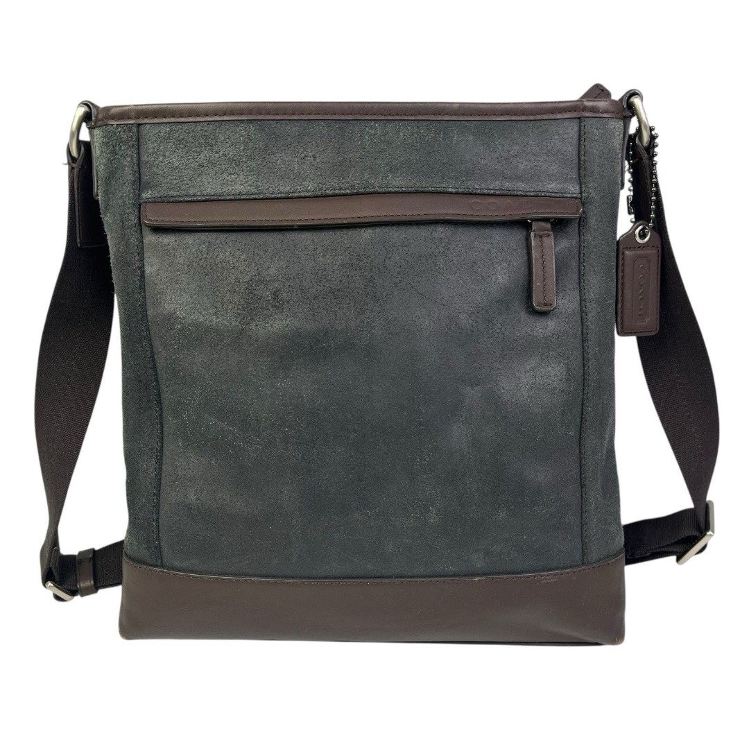 Coach Camden Leather Bag Brown Tech Crossbody Messenger Computer F70920