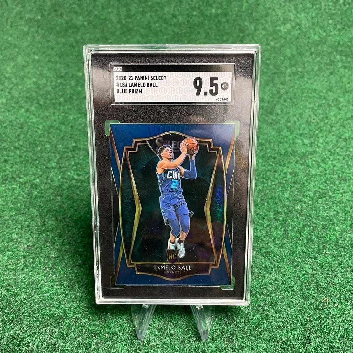 Lamelo Ball Panini Blue Prizim SGC graded 9.5