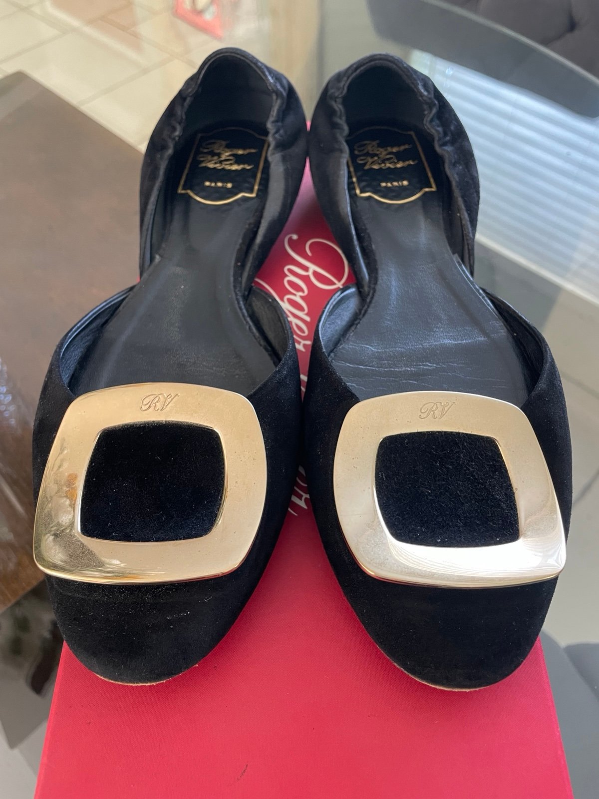 Roger Vivier d’orsay Suede Flat 37.5