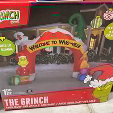 The grinch inflatable Archway with max 2023