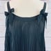 Flora Nikrooz black pleated negligee sheer w/ bows