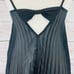 Flora Nikrooz black pleated negligee sheer w/ bows