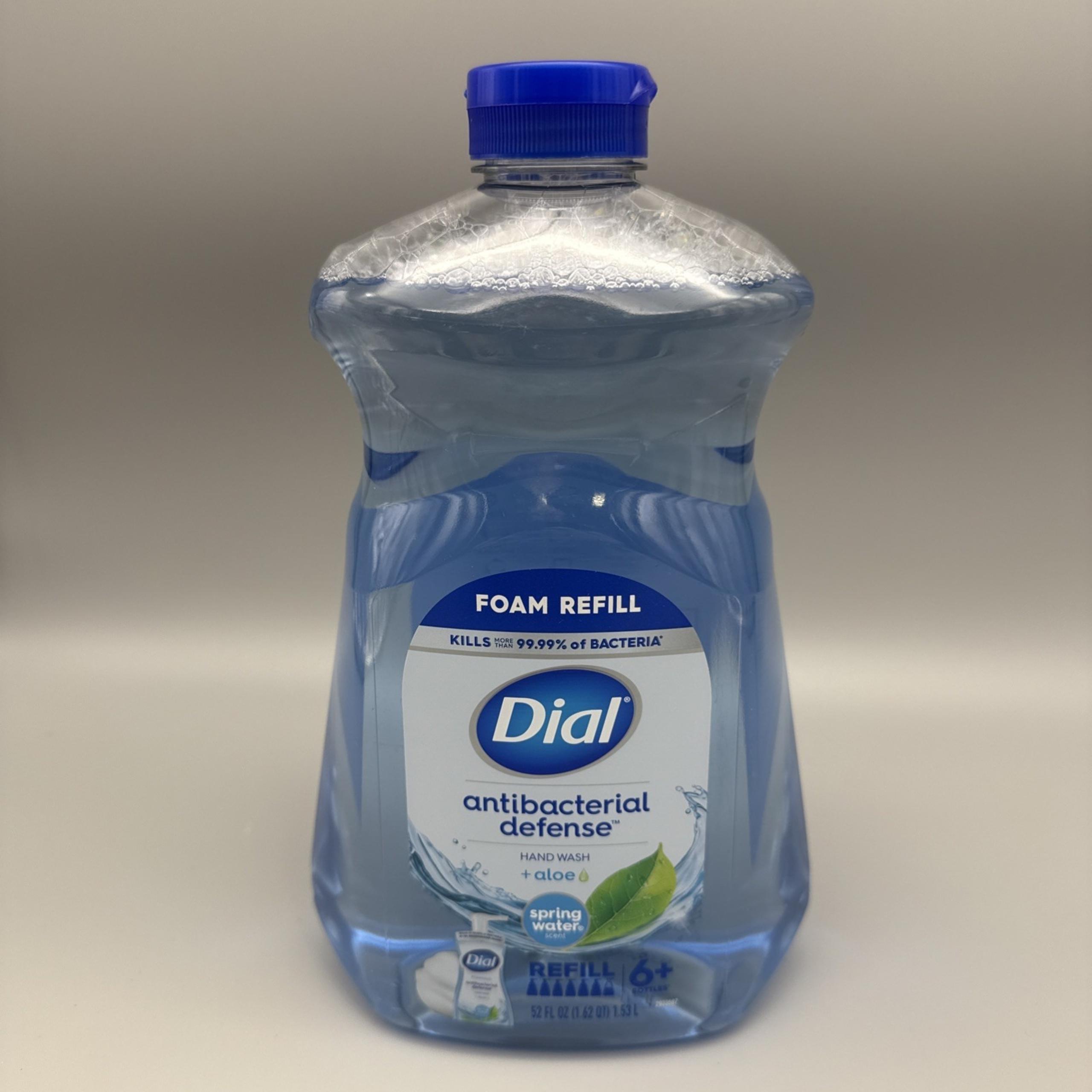 Dial Antibacterial Foaming Hand Soap Refill, Spring Water, 52 Fl Oz