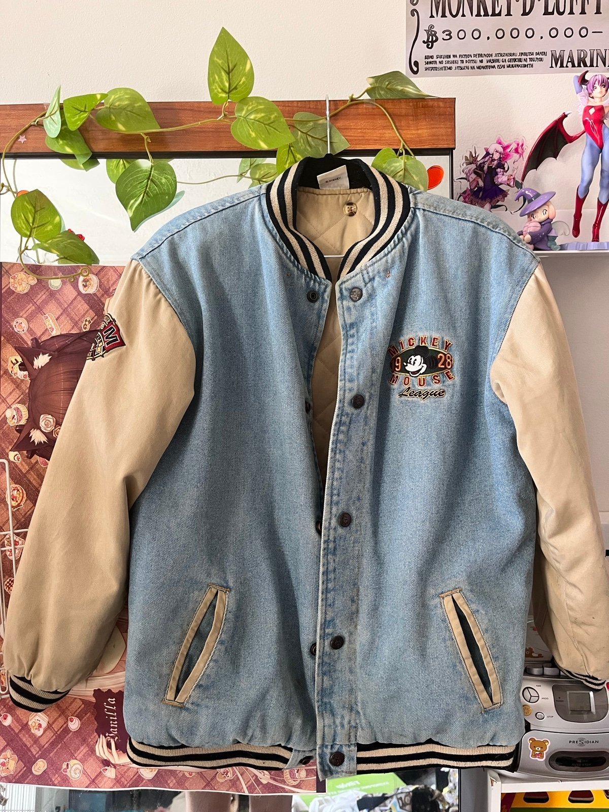vintage disney mickey mouse letterman varsity jacket