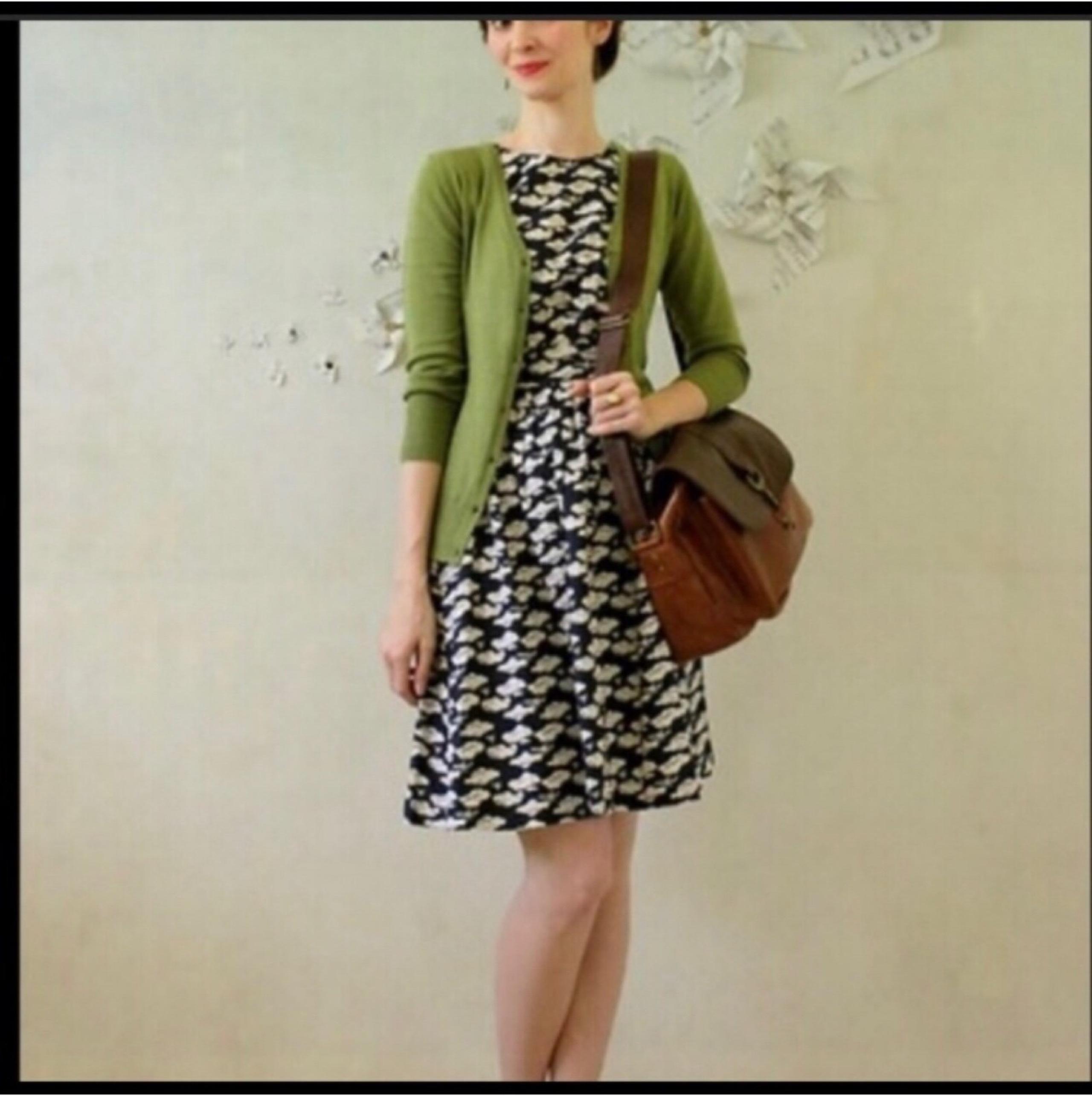 ModCloth Airplane cloud blue dress