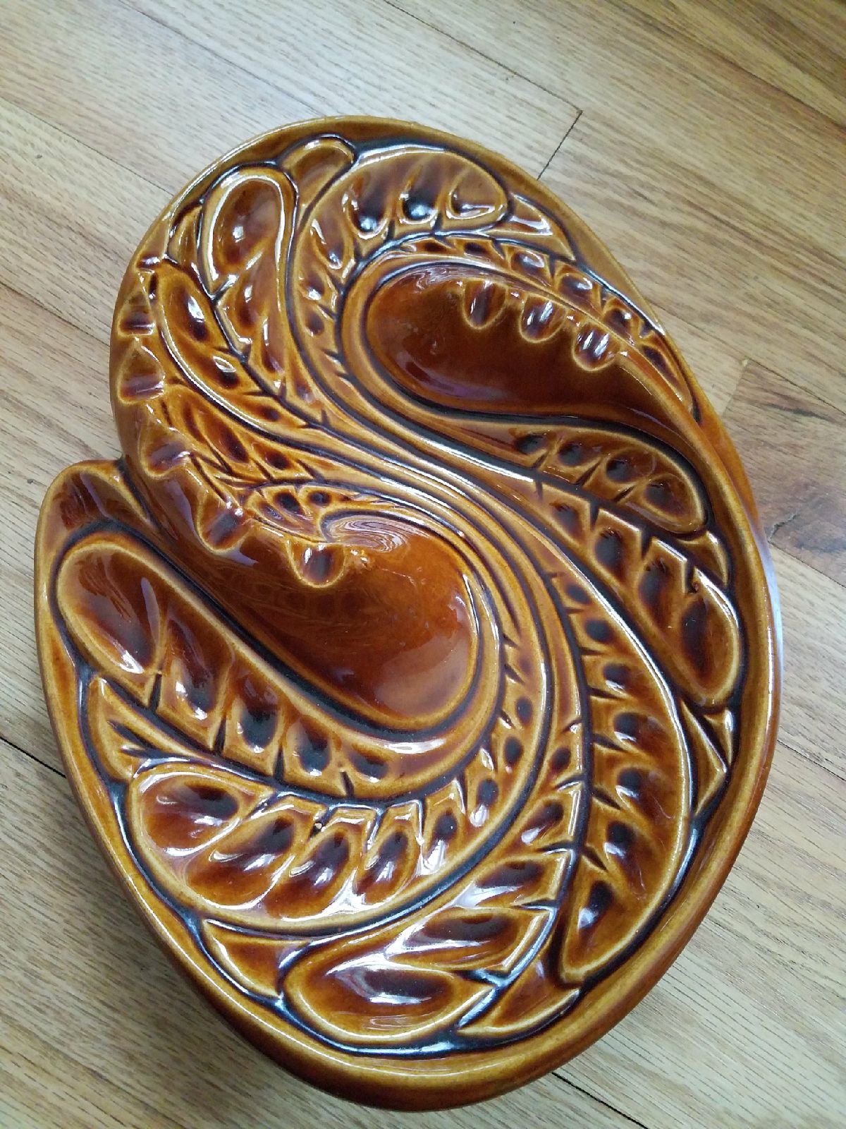 Mid-century modern handmade ashtray