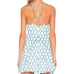 NBD On The Fence Chain Print White and Blue Fit and Flare Dress Size Medium
