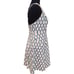 NBD On The Fence Chain Print White and Blue Fit and Flare Dress Size Medium