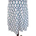 NBD On The Fence Chain Print White and Blue Fit and Flare Dress Size Medium