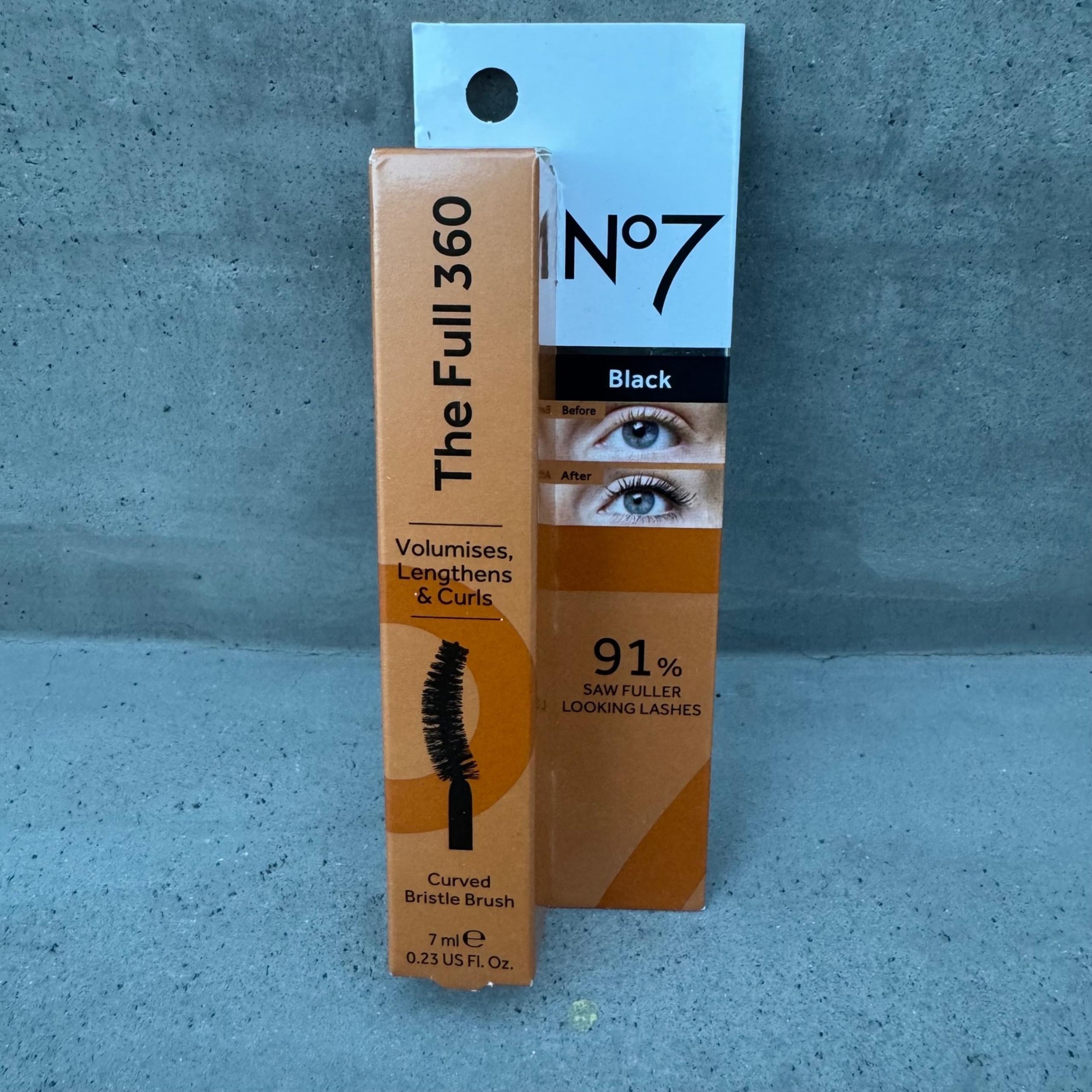 No7 The Full 360 Black Mascara Volumises Lengthens Curls 0.23 fl oz