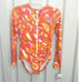 Michael Kors Swimsuit One Piece Zip Front Retro Long Sleeve Sz 8 NWT