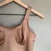 RUBY RIBBON Original Cami Size 36 Wireless Shapewear Comfortable Tan Light Brown