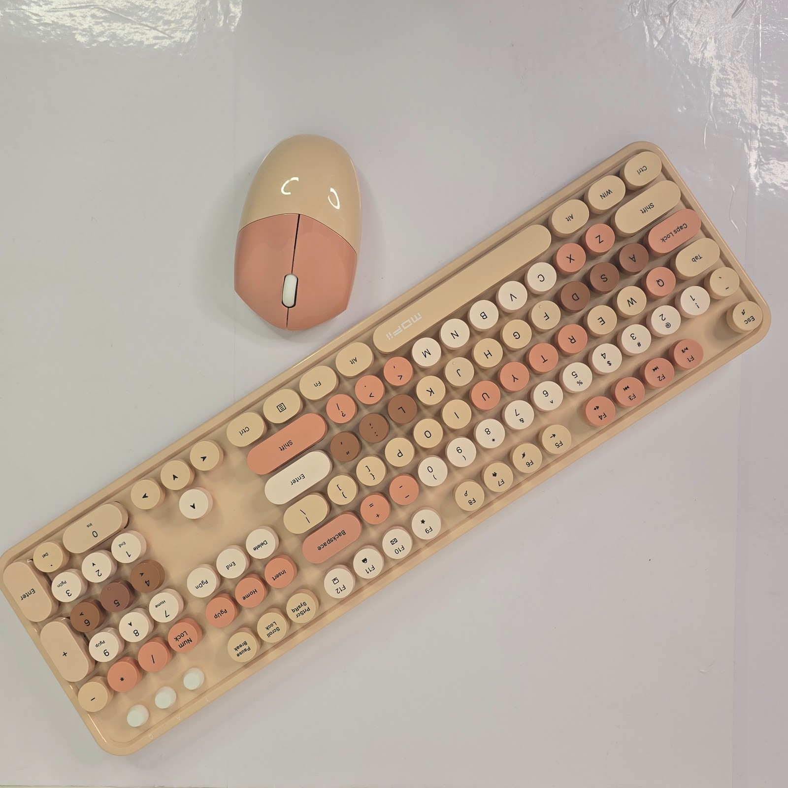 NIB MOFII Multi-colored Retro Keyboard with Mouse