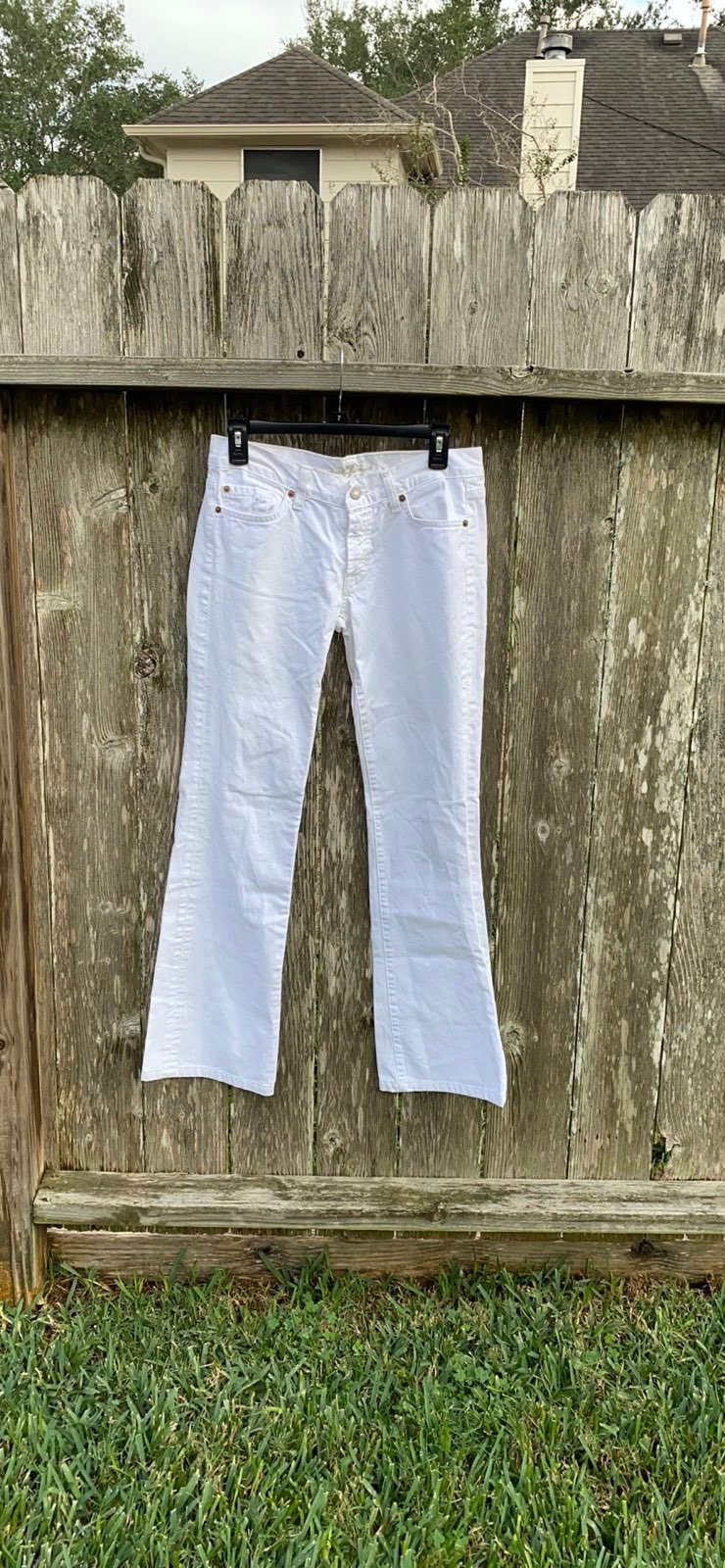 7 for All Mankind White Jeans