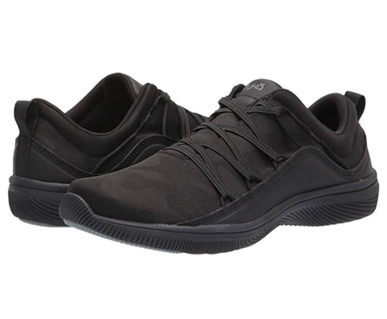 RYKA FATE Womens Bungie Cord Slip On Trainers Size 6 W Black New