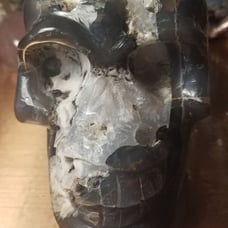 Calcite with Agate skull