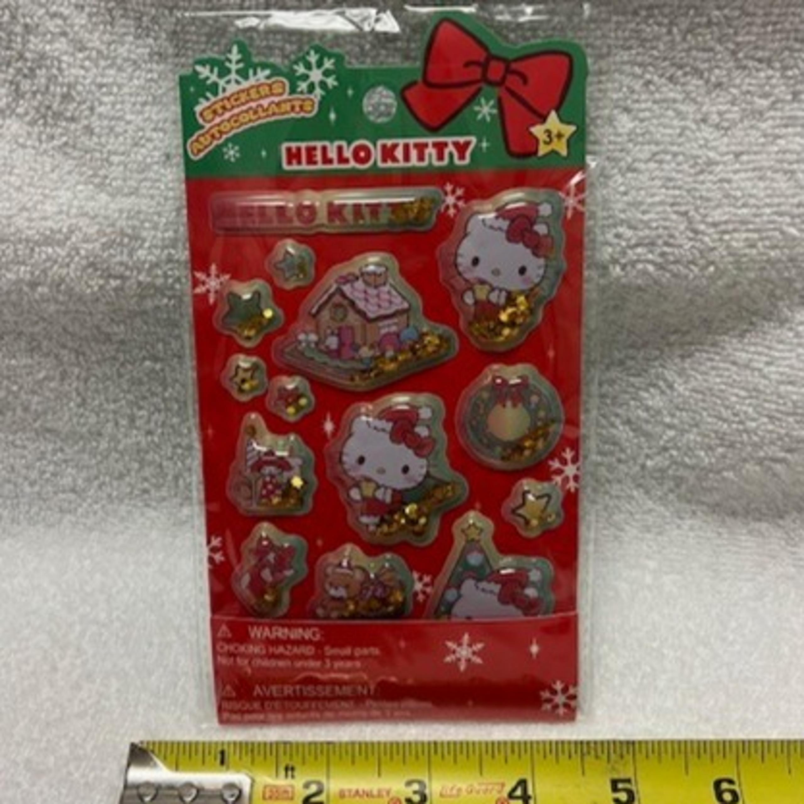 Miniso Stickers Sanrio Holiday Hello Kitty Puffy Glitter Sticker Sheet - New