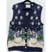 The Christmas Collection 1995 Marisa Christina Sweater Vest Size LSnowman Vintag