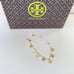 Limited !! NWT Tory Burch hex logo charm bracelet 79123