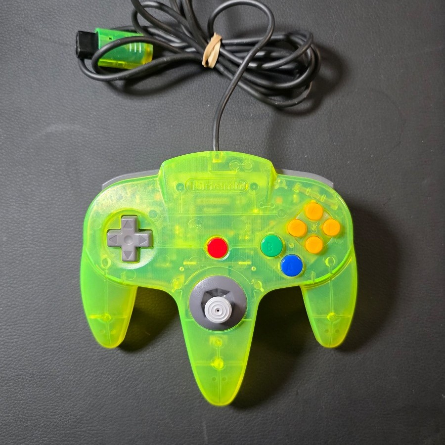 Nintendo 64 N64 Extreme Green Controller OEM Toys-R-US Limited Edition