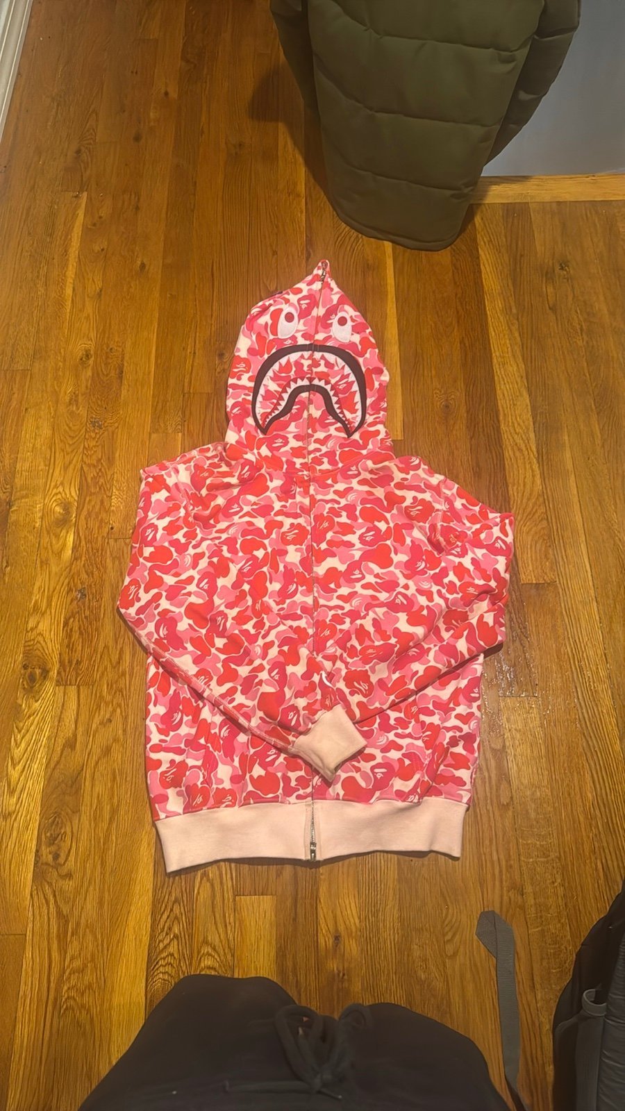 Pink Bape Full Zip Hoodie
