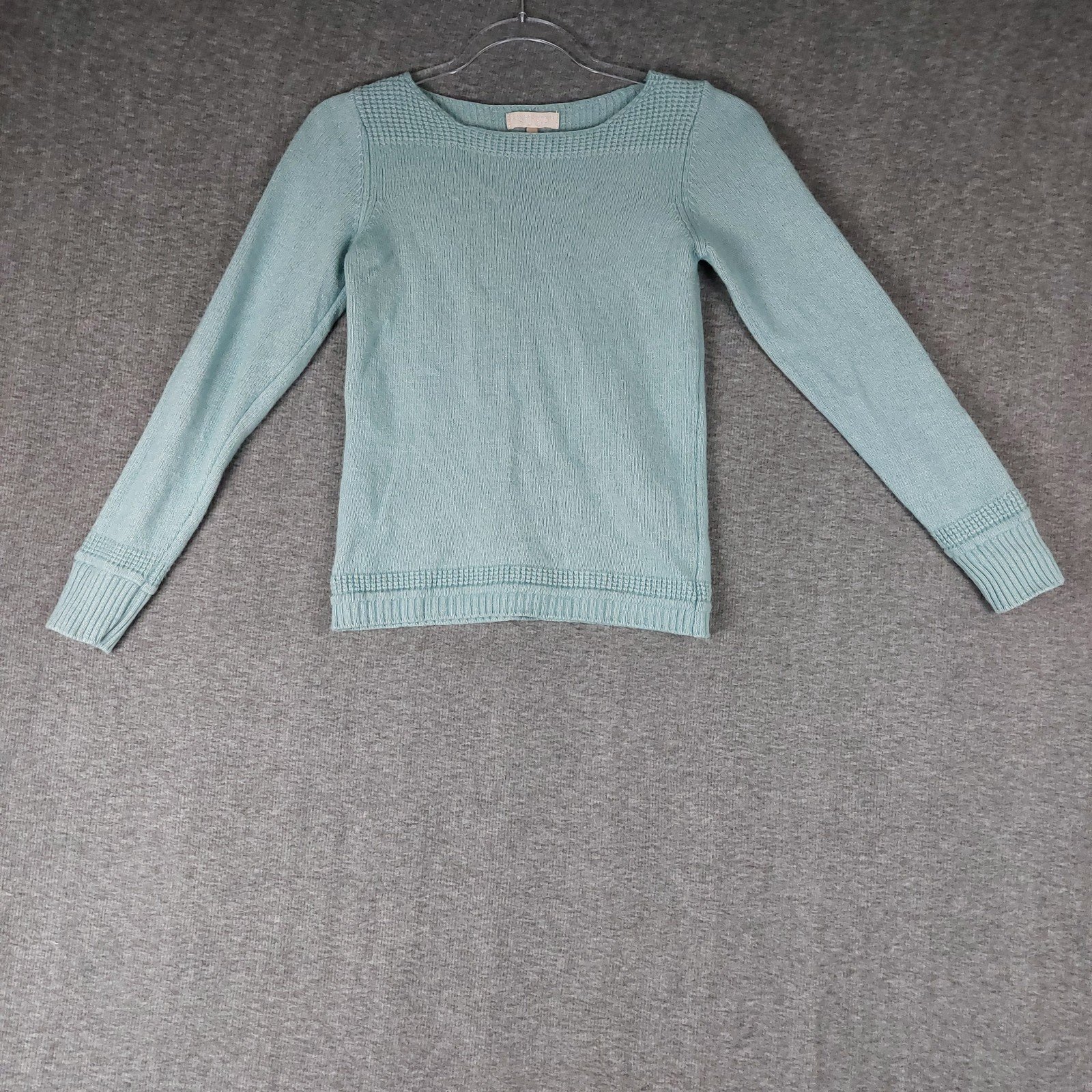 BENEDETTA B. WOMENS LIGHT BLUE MERINO WOOL BLEND PULLOVER LONG SLEEVE SWEATER S