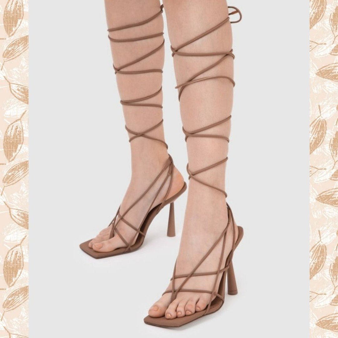 GIA BORGHINI ROSIE BROWN SANDALS_NWOT