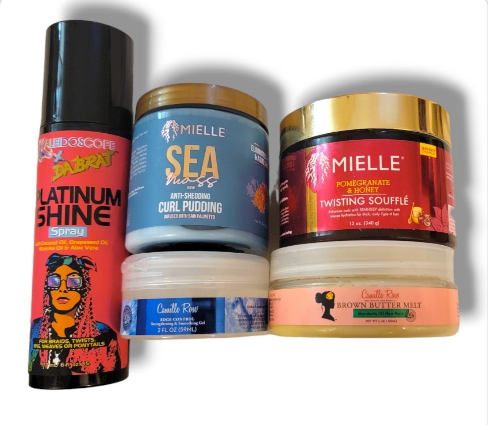 5 Pack Mielle & Camille Rose Hair care bundle