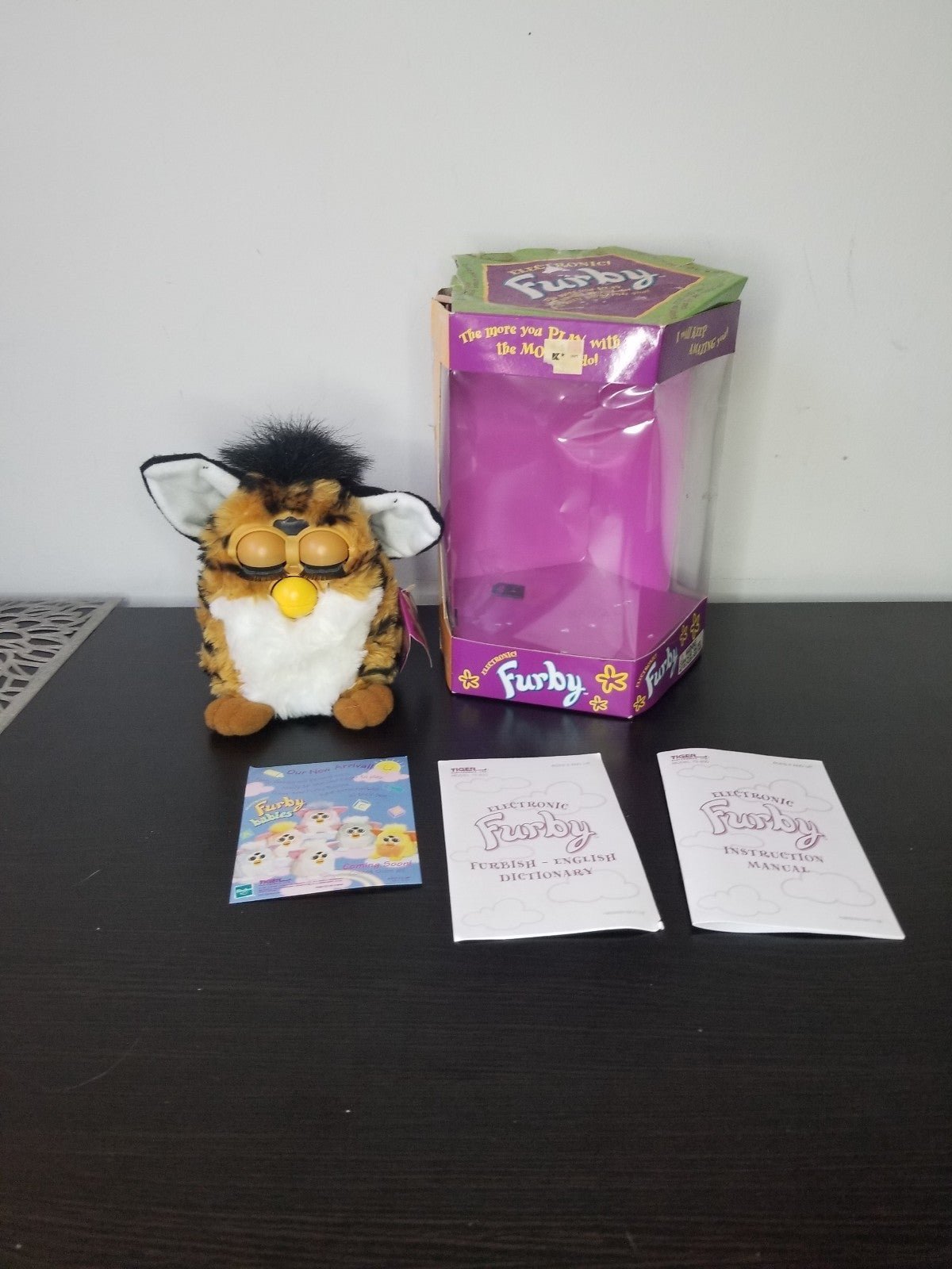 Furby 1998 Original Tiger Striped