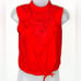ANTHROPOLOGIE Orange Tiny Emma Lace Ruffle Tank Size XS summer boho casual