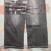 Vintage y2k baggy jeans wide leg pipes faded black cyber goth southpole 36x32