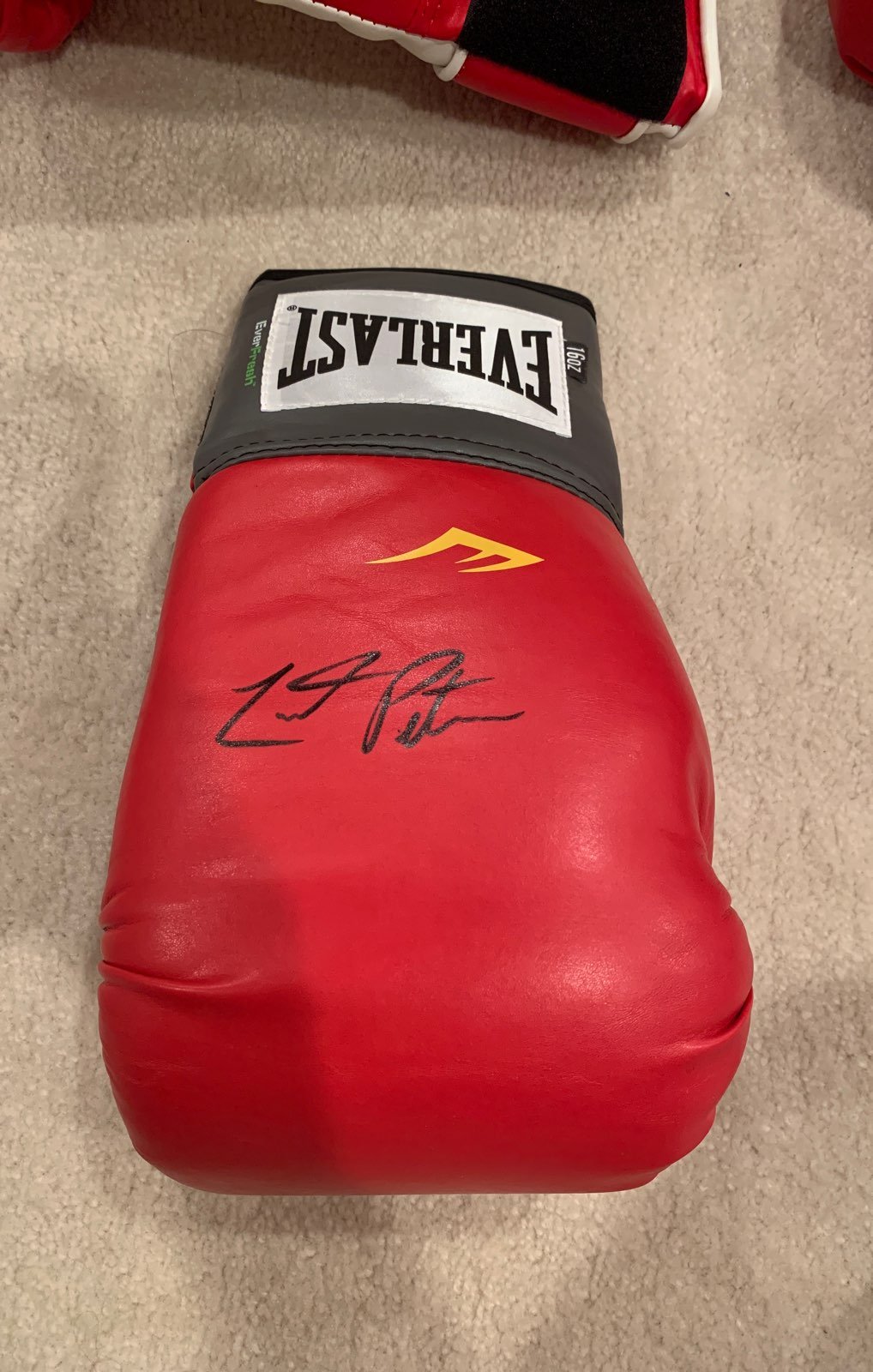 Boxing Glove Autographed Lamont Peterson