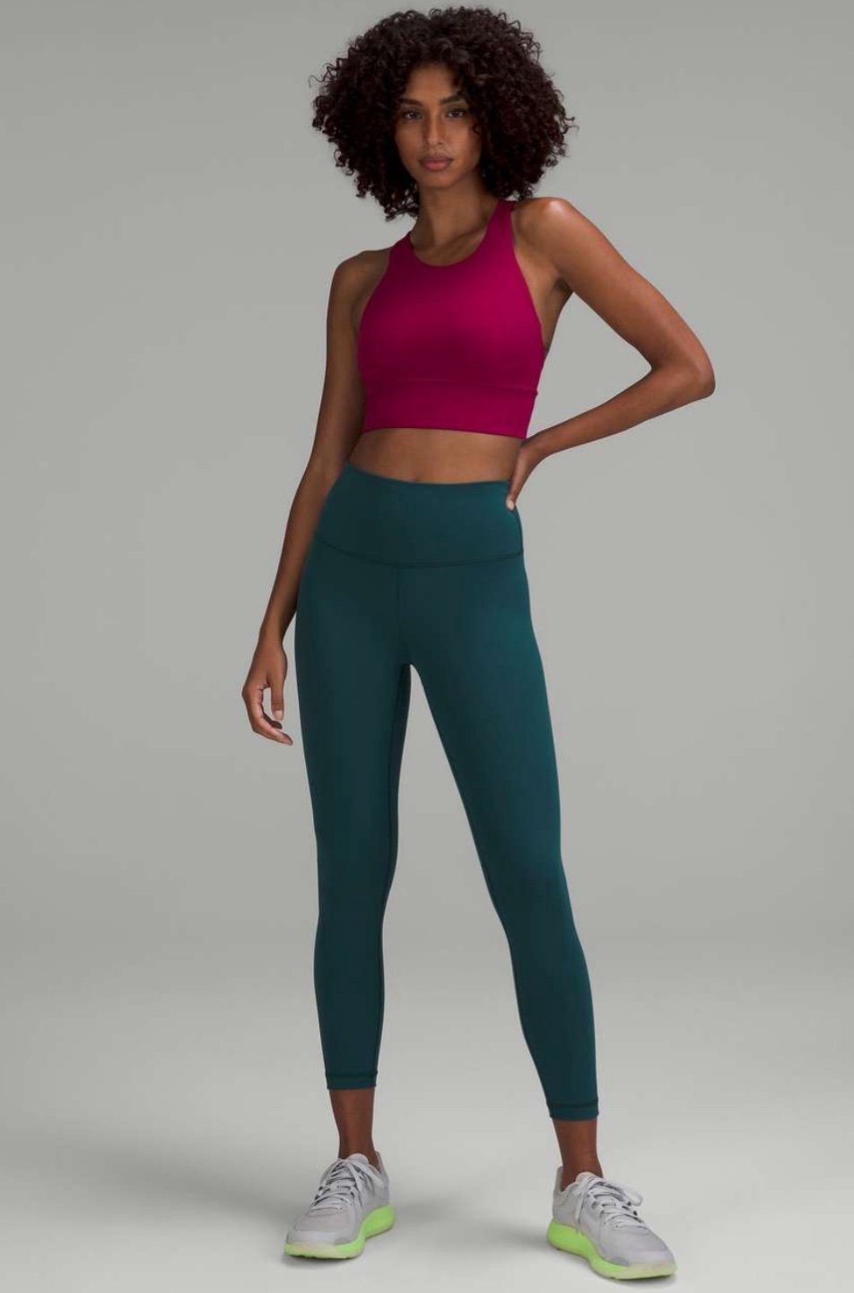 Lululemon Wunder Train High-Rise Tight 25 Green Jasper Sz 2