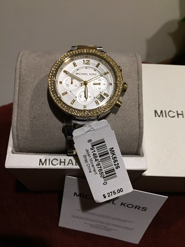 Mk Parker Glitz Two Dial -Tone Watch