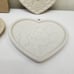 Pampered Chef Heart Cookie Molds Stoneware Brown Bag Holiday Baking