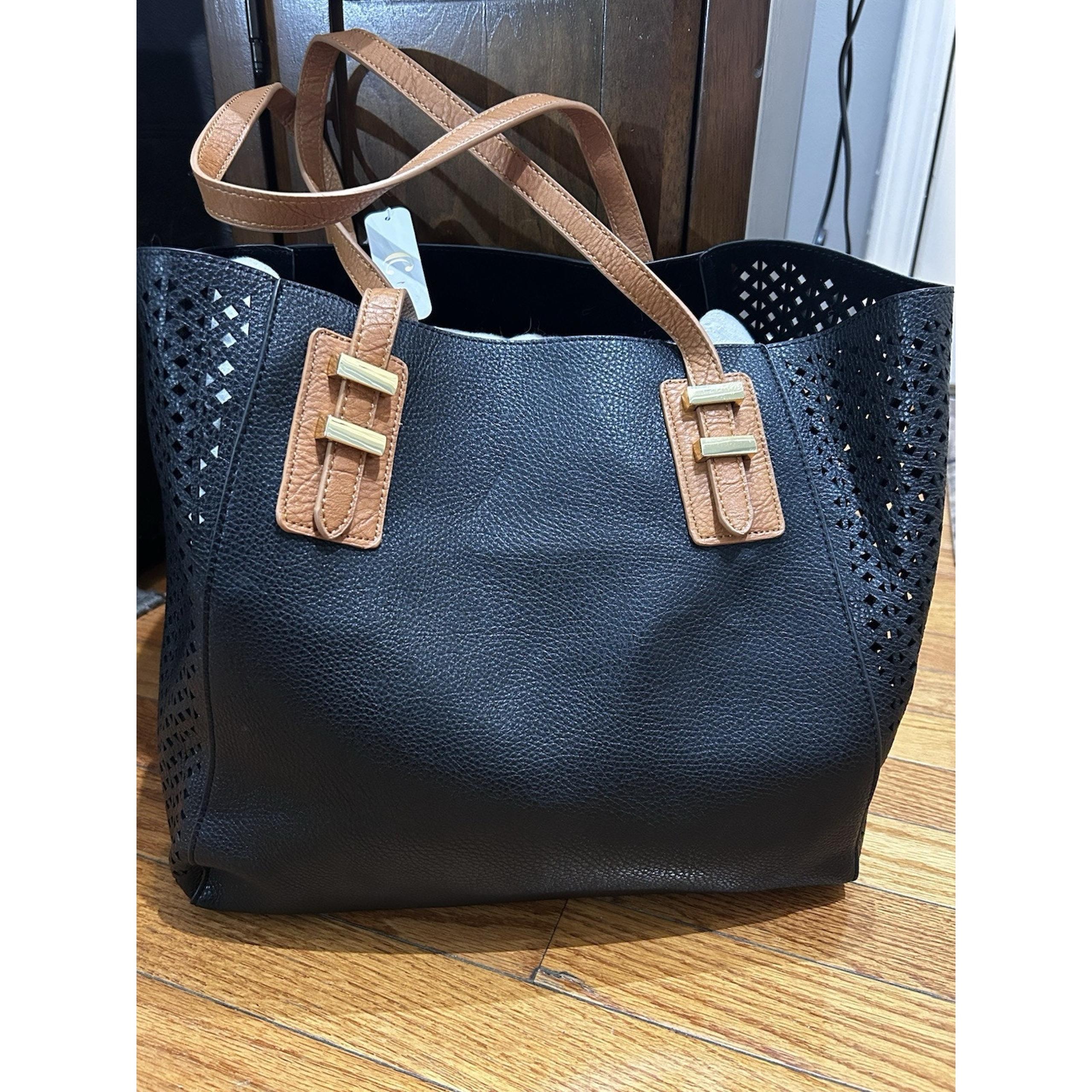 charming charlie purse Large Tote Black And Brown NWT