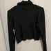 Seraphine Long Sleeve Ribbed Maternity & Nursing Top TurtleNeck Cropped, Size 14