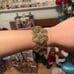 vintage openwork flower bracelet