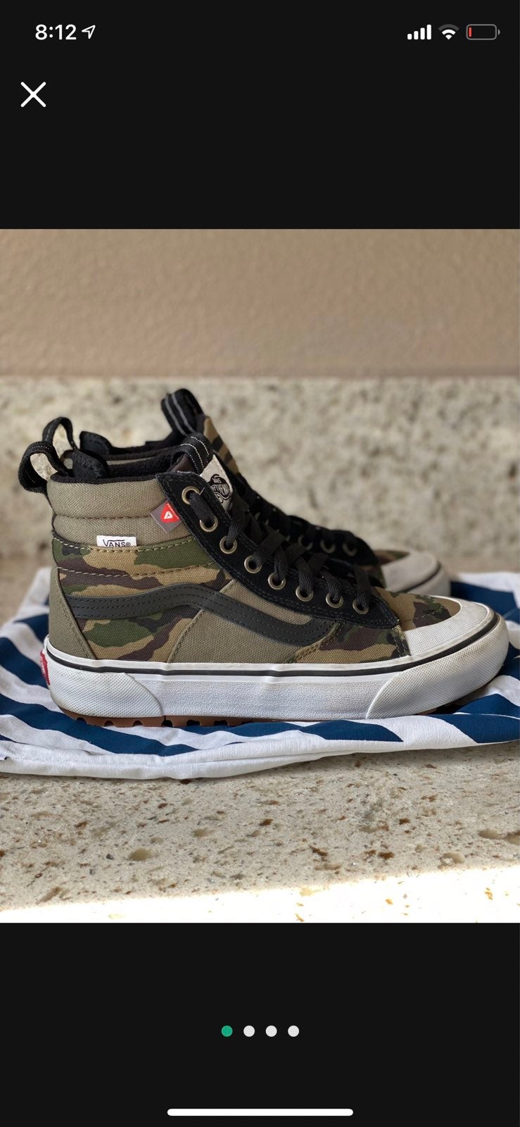 Custom camo Vans