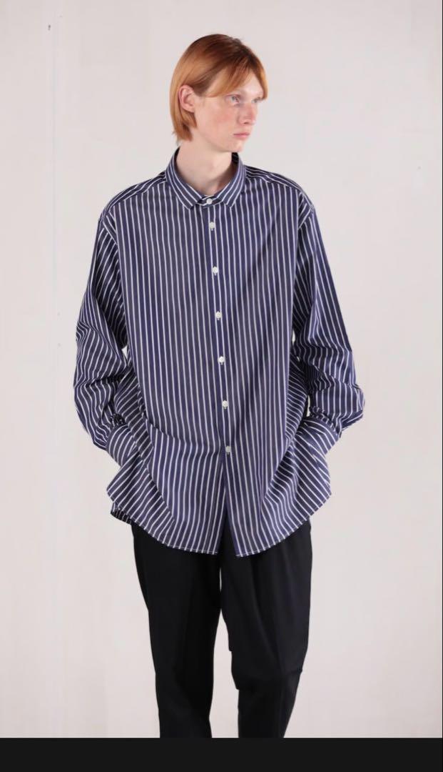 MB ULTIMATE American Sea Island Cotton Stripe Shirt L
