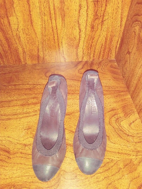 Chanel Two Toned Leather Pumps