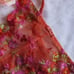 VS ORANGE NET EMBROIDERED THONGS – NWOT