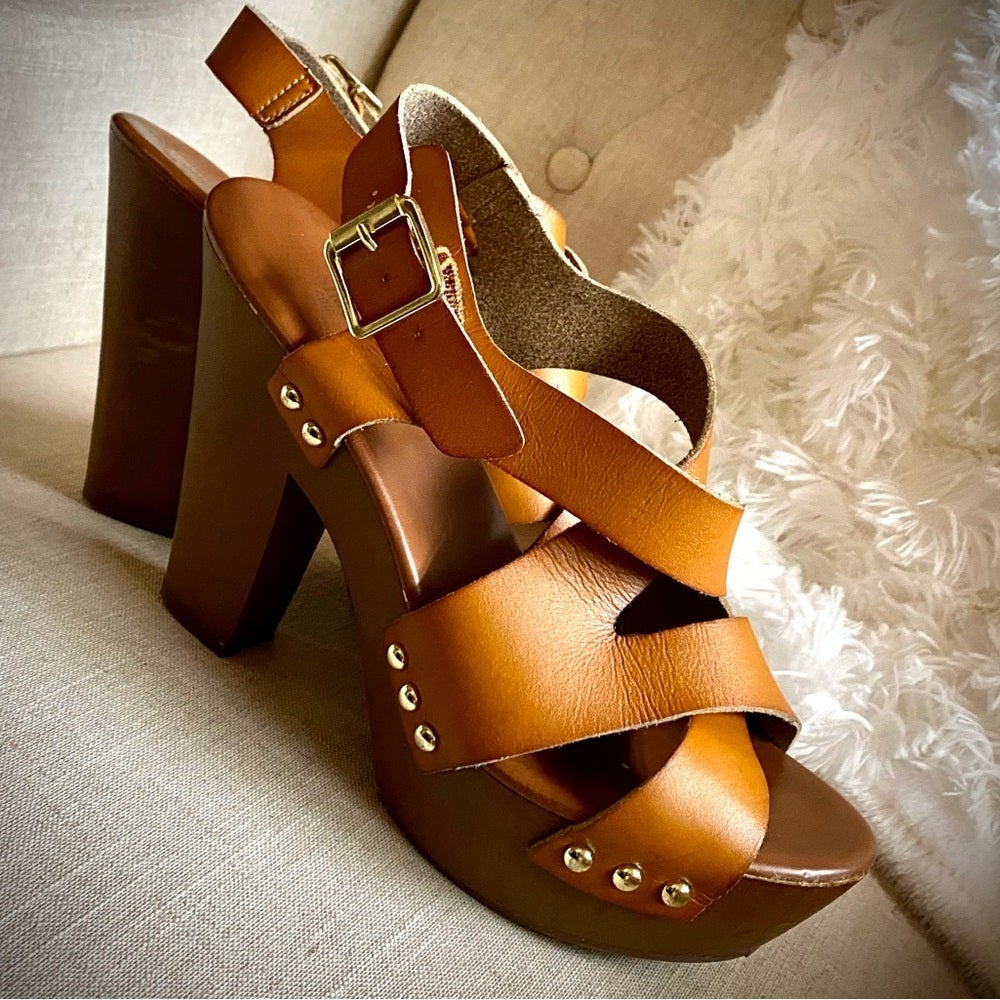 Mossimo Faux Leather Heels for Women Mercari